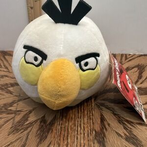 Toy Factory Angry Birds White Egg Bomb Plush 6" Stuffed Animal with Tags 2022